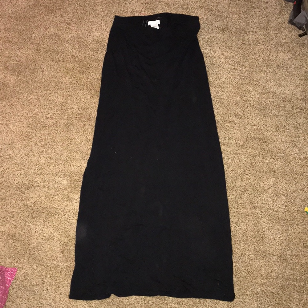 Garage Maxi Skirt (Black) (XS)